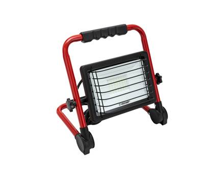 Proiettore da cantiere Waingro - con staffa e cavo 3 mt e griglia - 50 W - rosso - Velamp - IS766 - 8003910106635 - DMwebShop