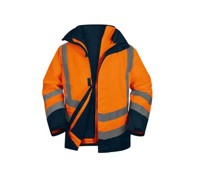 Parka 5 in 1 Optimum 3 alta visibilita' - taglia L - arancio fluo - Deltaplus - OPTI3OMGT - 3295249276720 - DMwebShop