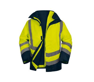 Parka 5 in 1 Optimum 3 alta visibilita' - taglia L - giallo fluo - Deltaplus - OPTI3JMGT - 3295249276652 - DMwebShop