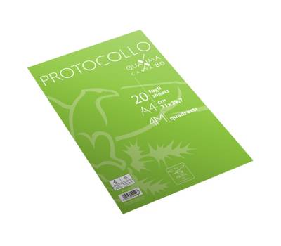 Fogli protocollo - A4 - 4 mm - 80 gr - conf. 20 pezzi - Pigna - 02322644M - 8005235204966 - DMwebShop