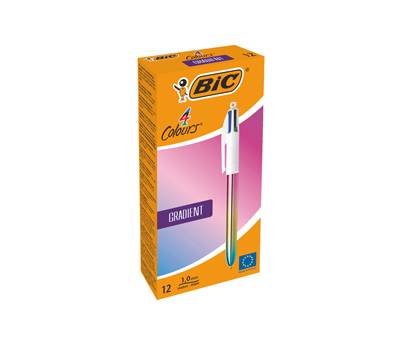 Penna sfera a scatto 4 colori Gradient - 1 mm - conf. 12 pezzi - Bic - 511034 - 3086123714281 - DMwebShop