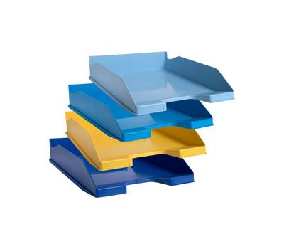 Set 4 vaschette portacorrispondenza Combo Midi Bee Blue - colori assortiti - Exacompta - 113202SETD - 9002495113204 - DMwebShop