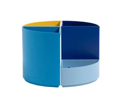 Portapenne modulare The Quarter Bee Blue - 12 x 12 x 8,3 cm - multicolore - Exacompta - 68202D - 9002490682026 - DMwebShop