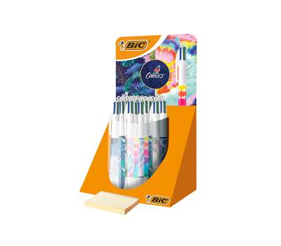 Penna a sfera 4 Colors Decor fantasie assortite expo - conf. 30 pezzi - Bic  - 9649042 - 3086129649044 - DMwebShop