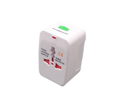 Adattatore da viaggio universale bianco Melchioni - 28273 Adattatore da viaggio universale bianco Melchioni - 28273