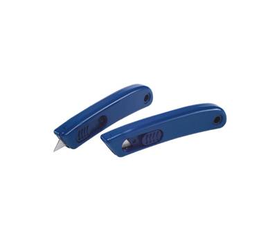 Cutter monouso detectabile con lama retraibile 11 x 2,5 cm PP blu - 28192
