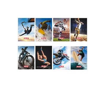 Maxiquaderno Enjoy Sport 2023 A4,1 rigo con margine 21 fogli 80 gr - 28905