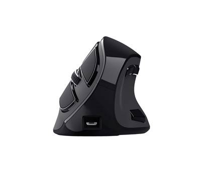 Mouse wireless ergonomico Voxx ricaricabile nero - 28752