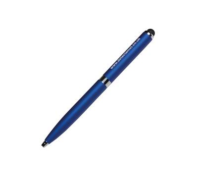 Penna detectabile retrattile 2 in 1 per iphone ipad e tablet 13,5 cm PP blu - 28174
