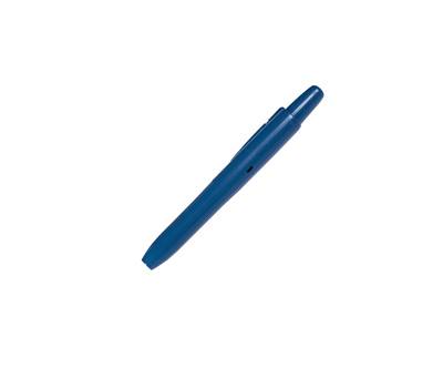 Pennarello detectabile retrattile indelebile punta tonda 13,5 cm PP blu - 28176