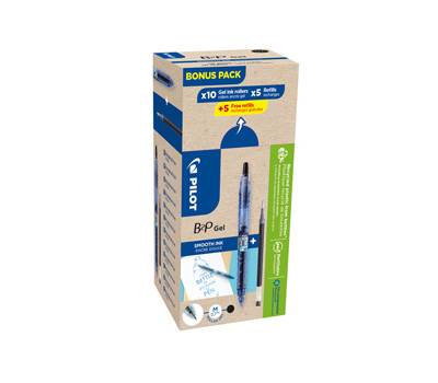 Roller gel B2P Ecoball BeGreen punta 0,7 mm 10 refill B2P inclusi nero - 28831