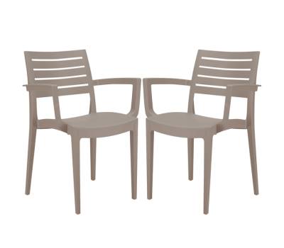 Sedia Firenze con braccioli 59 x 51 x 80 cm polipropilene juta - 28227