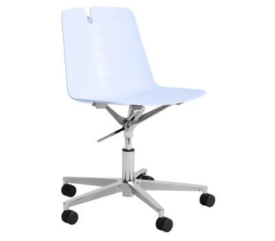 Seduta Home Office Mindy MNGP senza braccioli celeste - 28241