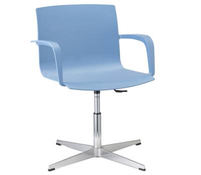 Seduta attesa Melissa MEGP con braccioli inclusi celeste - 28243