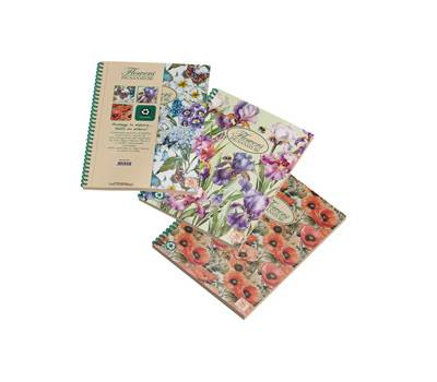 Blocco spirale - 5 mm - A4 - 70 gr - 135 fogli - nature flowers - conf. 3 pezzi - Pigna - 0215124T5 - 8005235072695 - DMwebShop
