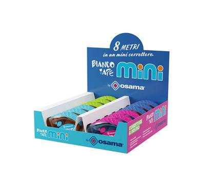 Correttore a nastro Tape Mini - 5 mm x 8 mt - conf. 12 pezzi - Osama - OW 10163 - 8007404250156 - DMwebShop