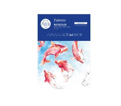 Carta per acquarello Talento - A5 - 300 gr-m2 - conf. 10 fogli - Musa - MU131295 - 8004957128581 - DMwebShop