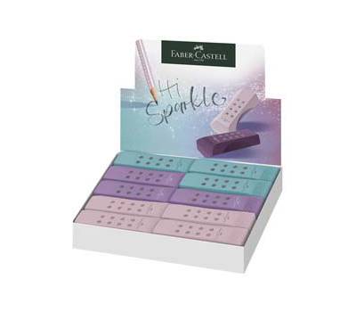Gomma RollOn Sparkle - colori assortiti - conf. 20 pezzi - Faber Castell - 187310 - 4005401873105 - DMwebShop