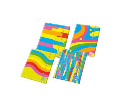 Cartellina Fantafluo One Color 3 lembi con elastico diametro 1,2 cm 26 x 35 cm Blasetti 8127 - 29111