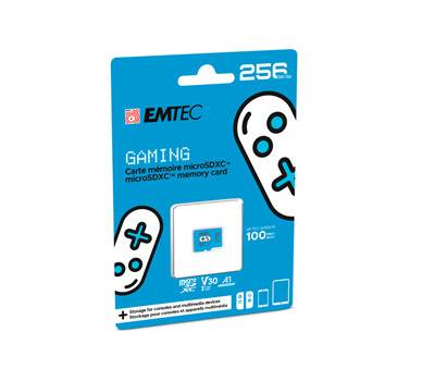 mSD - 256 Gb - UHS-I U3 V30 A1 Gaming - Blu - Emtec - ECMSDM256GXCU3 - 3126170175960 - DMwebShop
