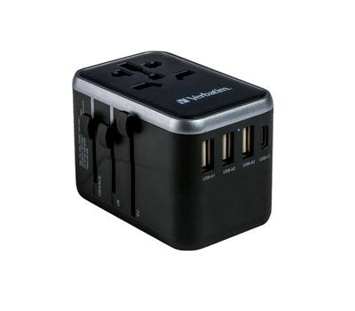 Adattatore da viaggio UTA-04 PD61W - QC - 3xUSB - 2xType-C - Verbatim - 49546 - 23942495468 - DMwebShop