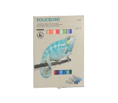 Gessetti quadrati Policromi - quadrati - 13 x 13 x 80 mm - astuccio 24 gessi - Primo - 021GC24I - 8006919000218 - DMwebShop
