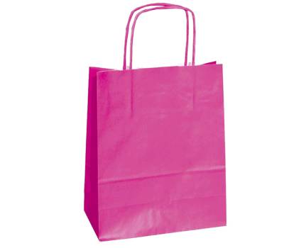 Shopper in carta maniglie cordino - 36 x 12 x 41 cm - magenta - conf. 25 sacchetti - Mainetti Bags - 073885 - 8029307073885 - DMwebShop