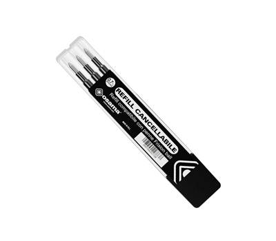 Refill per penne gel cancellabili - punta 0,7 mm - nero - conf. 3 pezzi - Osama - OW 10136 N - 8007404227738 - DMwebShop