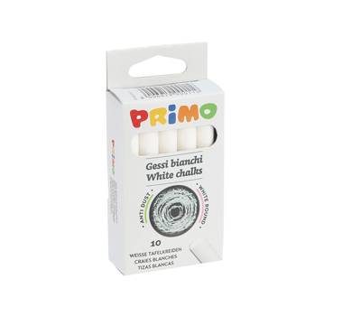 Gessetti tondi diametro 9x80 mm bianco Scatola 10 gessetti tondi Primo 011GB10R - 13301 Gessetti tondi diametro 9x80 mm bianco Scatola 10 gessetti tondi Primo 011GB10R - 13301
