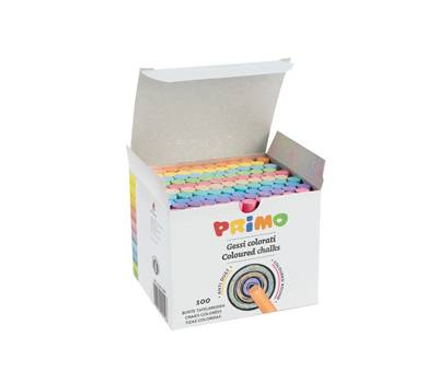 Gessetti tondi diametro 9x80 mm colorati Scatola 100 gessetti tondi Primo 012GC100R - 13489
