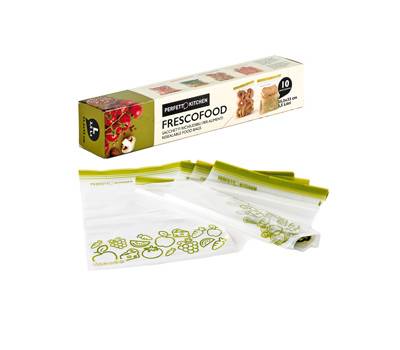 Buste per alimenti FrescoFood - large - 25,5 x 33 cm - conf. 10 pezzi - Perfetto - 29163 - 8052474291639 - DMwebShop