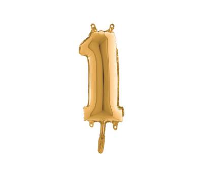 Palloncino - numero 1 - H 36 cm - mylar - oro - Big Party - 42701 - 8020834427011 - DMwebShop Palloncino - numero 1 - H 36 cm - mylar - oro - Big Party - 42701 - 8020834427011 - DMwebShop