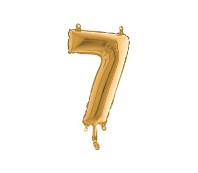 Palloncino - numero 7 - H 36 cm - mylar - oro - Big Party - 42707 - 8020834427073 - DMwebShop