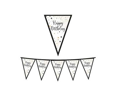 Festone bandiere Happy Birthday - 3 mt - Big Party - 74487 - 8020834744873 - DMwebShop