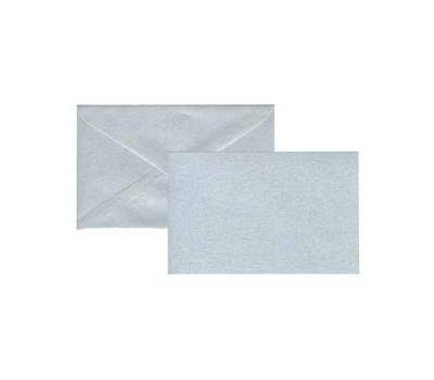 Biglietto natale neutro con busta 9 x 14 cm argento - 29179