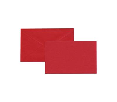 Biglietto natale neutro con busta 9 x 14 cm rosso - 29178