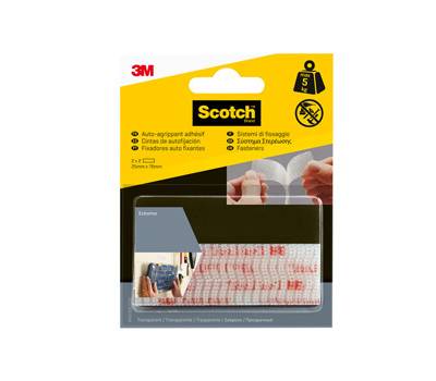 Sistema di fissaggio Dual Lock 2,5 x 7,6 cm trasparente blister 2 coppie - 693