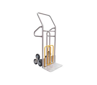 Carrello saliscale - 50 x 40 x 132 cm - max 280 kg - acciaio - grigio-giallo - Tecnotelai - C059 - 806258980275 - DMwebShop
