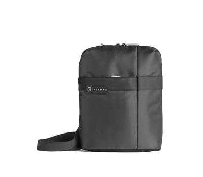 Tracolla City Bag Job - 21 x 28 x 6 cm - tessuto tecnico - antracite - InTempo - 9215JBL34 - 8029221850814 - DMwebShop