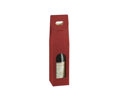 Scatola - 1 bottiglia - 9 x 9 x 38,5 cm - cartone seta - bordeaux - conf. 10 pezzi - Scotton - 35348C - 8007402708505 - DMwebShop