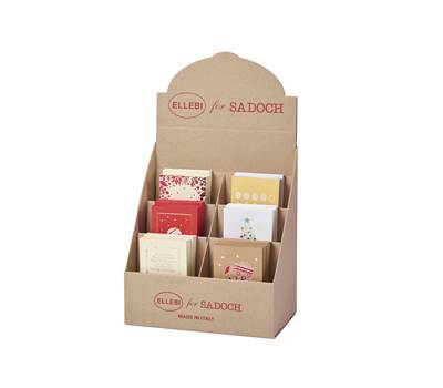 Biglietto natale con busta fantasie assortite expo 120 pezzi - 29269