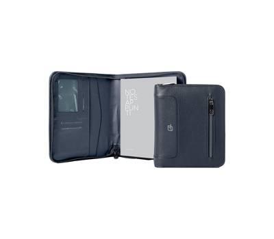 Portablocco Gate Trended 19 x 23 cm formato utile A5 ecopelle blu - 29389