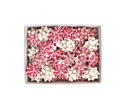 Stelle di nastro carta erba 15 mm x diametro 6,5 cm fantasie assortite natale - 29313