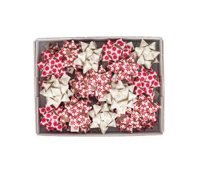 Stelle di nastro carta erba 20 mm x diametro 9 cm fantasie assortite natale - 29315
