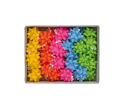 Stelle di nastro ecocolor 20 mm x diametro 9 cm colori assortiti primavera - 29311