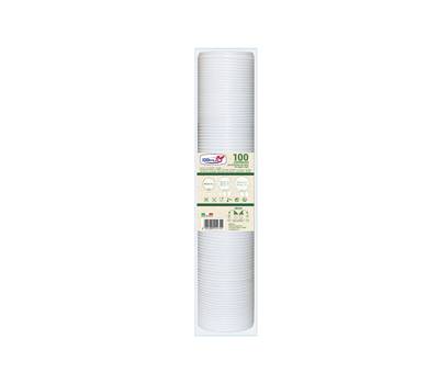 Coperchio in plastica - per bicchieri di carta da 100 ml - bianco - conf. 100 pezzi - Dopla - 28096 - 8005090014724 - DMwebShop