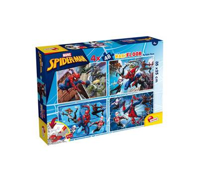 Puzzle maxi - Marvel Spiderman - 4 x 48 pezzi - Lisciani - 100385 - 8008324100385 - DMwebShop