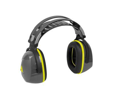 Cuffia antirumore Interlagos2 - SNR 29 dB - ABS-gomma piuma-POM - grigio-giallo - Deltaplus - INTERGR2 - 3295249290177 - DMwebShop