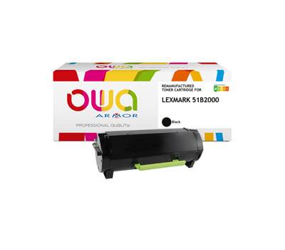 Toner compatibile - nero - per Lexmark 51B2000 - 2500 pagine - Armor - K18133OW - 3112539737580 - DMwebShop Toner compatibile - nero - per Lexmark 51B2000 - 2500 pagine - Armor - K18133OW - 3112539737580 - DMwebShop