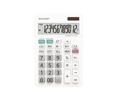 Calcolatrice da Tavolo - con cavalletto - 12 cifre - Sharp - EL-334W - 4974019225005 - DMwebShop